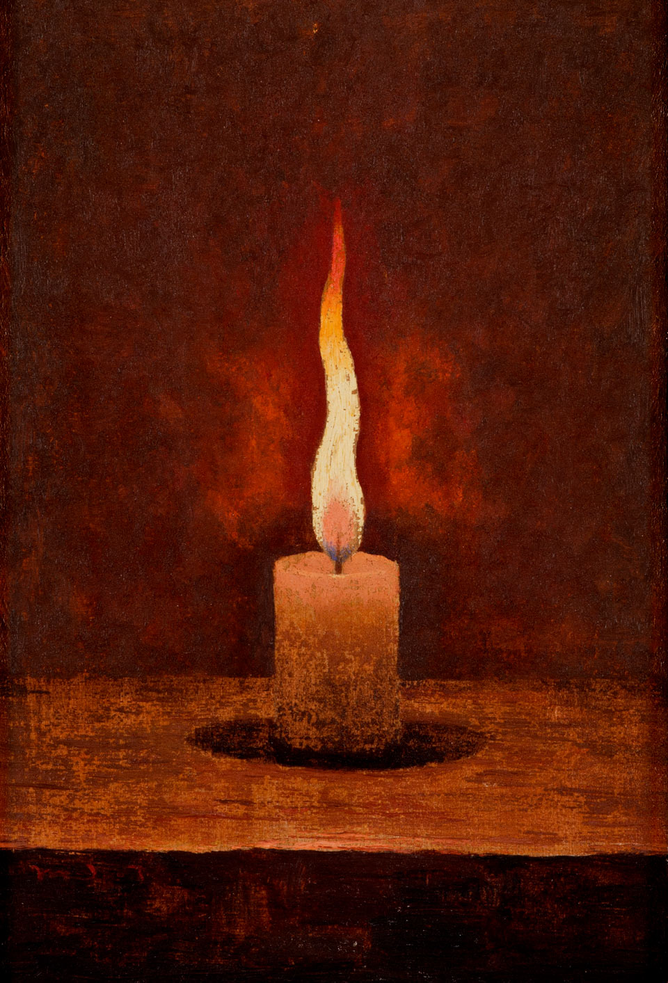 髙島野十郎《蝋燭》